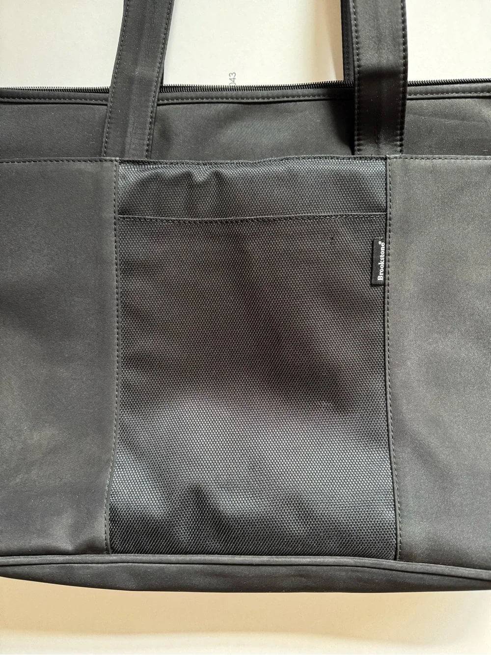 Brookstone Black Nylon Tote Bag
